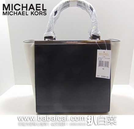 6PM：MICHAEL Michael Kors lana系列 女士真皮拼色手提包 原价$358，现6折售价$214.99