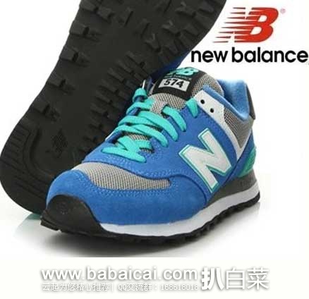 New Balance 新百伦 女款 经典明星产品 574休闲跑鞋(原价$69.95，现$54.74)，公码8折后实付$43.8，