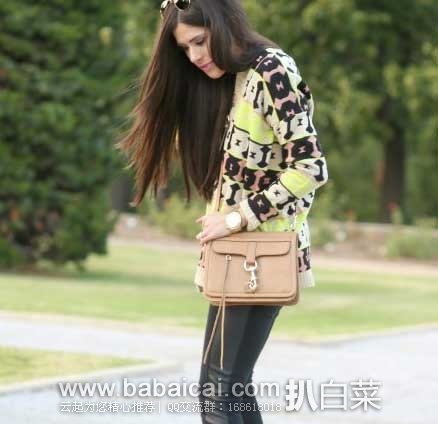 Rebecca Minkoff 瑞贝卡.明可弗 Bowery 女士真皮两用包（原价$295，现6.2折$182.26），公码8折后实付$145.81，史低