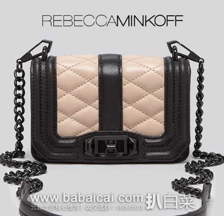 Rebecca Minkoff Mini Love 迷你款真皮小挎包(原价$295，现5折$147.05),公码8折后实付$117.64