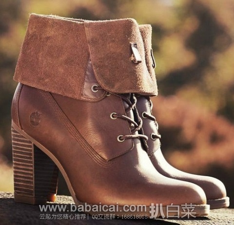 6PM:Timberland 天木兰 2014秋季款 女士高跟短靴原价$200,现新低$80