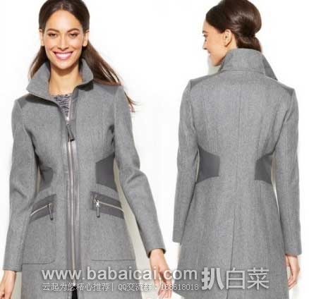 Via Spiga 女士 羊毛休闲长款大衣 原价$288，现2.7折售价$78.96