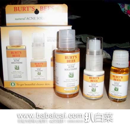 Burts Bees 小蜜蜂清痘夫祛痘系列组合3件套 原价$30，现7.1折售价$21.35