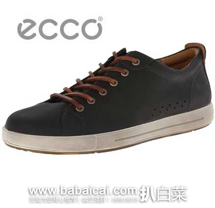 ECCO 爱步 Eisner Classic 男士经典款真皮休闲鞋 原价$150，现4.6折售价$70.46