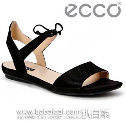ECCO 爱步 系带女士休闲凉鞋（原价$159.95，现5.9折$93.92），公码8折后实付$75.14