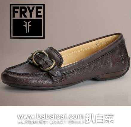 FRYE 弗莱 女士平底小尖头真皮休闲鞋(原价$187.5，现3折$56.25)，公码8折后实付$45