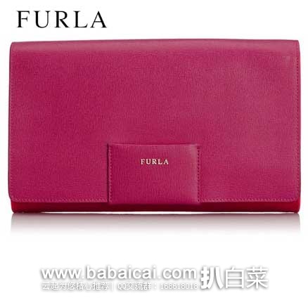 Furla 芙拉 女士 真皮中号晚宴包  原价$328，现3.8折售价$125.7