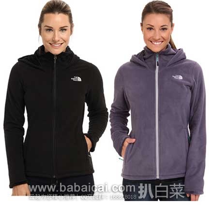 6pm：The North Face 乐斯菲斯 女士速干连帽卫衣 原价$110，现4.9折售价$54.99