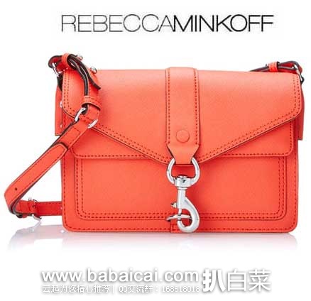 Rebecca Minkoff 瑞贝卡明可弗 女士真皮迷你单肩小挎包 (原价$265，现5.1折$137.41) ，公码8折后实付$109.9