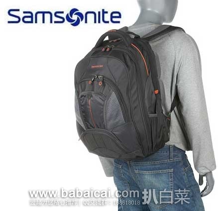 Samsonite 新秀丽 Tectonic Large 大容量双肩包(原价$160，现3.7折$59.99)，公码8折后实付$47.99