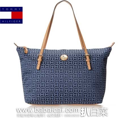 Tommy Hilfiger 汤米希尔费格 女款 印花旅行包(原价$118，现5折$59.24)，公码8折后实付$47.39