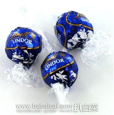 Lindt瑞士莲Lindor松露黑巧克力 60粒装 特价$9.99，凑单到手约￥118