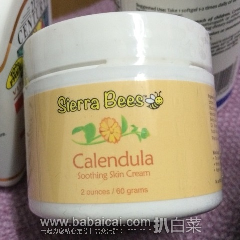 iHerb：Sierra Bees 金盏花 添加麦卢卡蜂蜜肌肤舒缓霜60g 限时特价$0.1，凑单95折+直邮免运费到手￥0.6