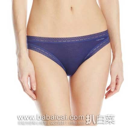 Calvin Klein女士 Flourish 经典花边款低腰内裤 原价$12.00，现7.6折售价$9.21，新低