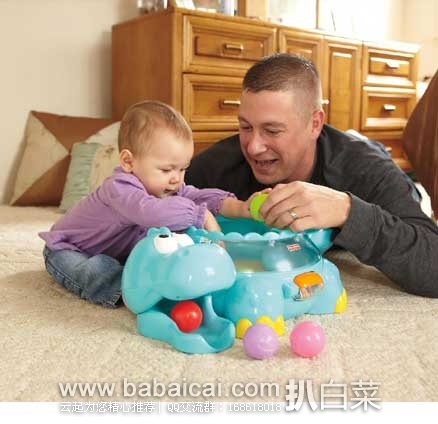 Fisher Price 费雪 婴儿音乐恐龙 益智波波球玩具 现售价$17.99