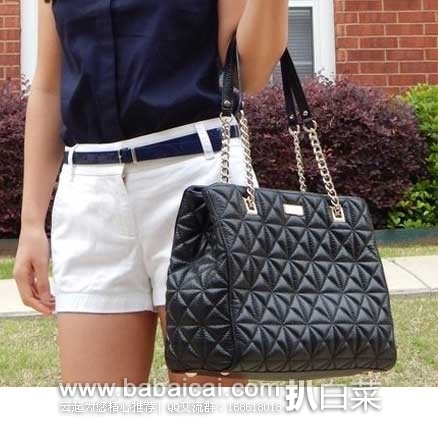 Kate Spade 凯特·丝蓓 女款 大号女士时尚真皮单肩包 原价$478，现4折售价$195.4