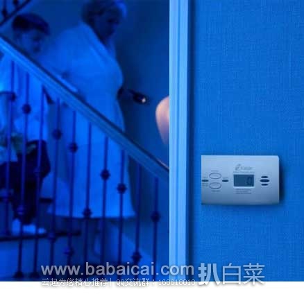 销量第一，Kidde英国凯德一氧化碳数字显示报警器 原价$54.49，现3.6折售价$19.49