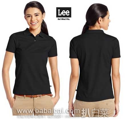 LEE  李牌女款 夏季polo短袖T恤 原价$18，现3.6折售价$6.48