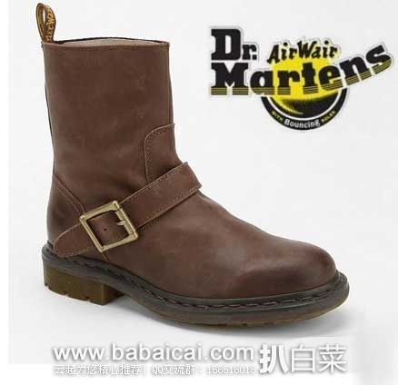 Dr. Martens Meg 女款 机车风格真皮短靴 原价$150，现3折售价$45