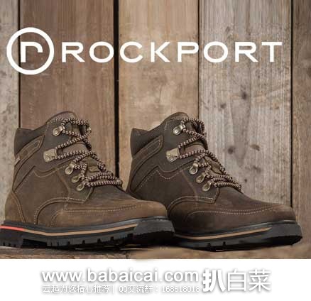 Rockport 乐步 Trailbreaker 男式户外牛皮防水靴 原价$170，现3折售价$51
