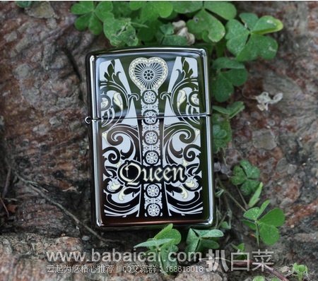 Zippo 芝宝 Black Ice Queen黑冰女王 雕花 防风打火机 原价$32，现新低$19.67，直邮无税，运费仅$2.49