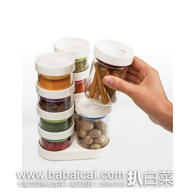 Joseph Joseph 厨房食材多层收纳盒组 原价$40，现$26.20，直邮无税，运费$8.96，到手￥218