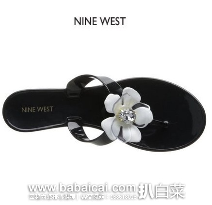 Nine West 玖熙 Frizzell 女士时尚花朵人字拖 原价$49,现新低$13.04,到手仅¥150