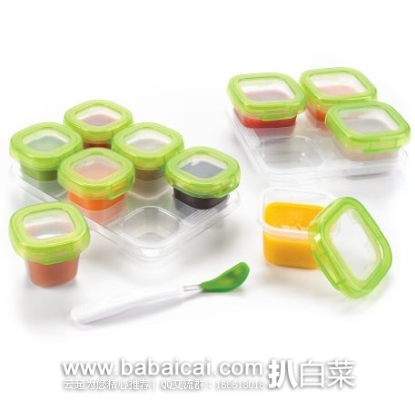 OXO Tot 宝宝零食盒辅食储物盒12件套 历史低价$15.99,到手¥149,密封好,防漏防溢设计