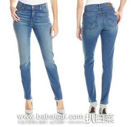 Levi’s 李维斯 女士经典款修身直筒牛仔裤(原价$54,现5.2折$28.28),公码8折后实付$22.62