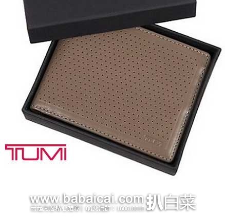 TUMI 途米 Bowery Global 男士真皮钱包 (原价$135，现5.9折$80)，公码8折后仅需$64