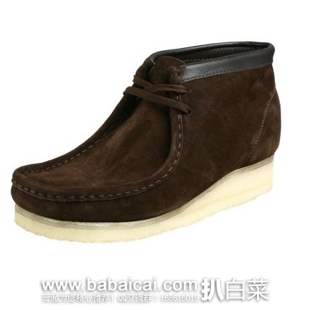Clarks 其乐 Wallabee男士经典袋鼠鞋 原价$140，现新低$56.29，直邮无税，运费仅$8.36