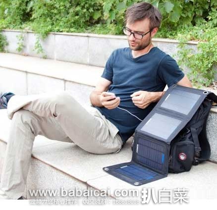 销量亚军，Anker 安科 便携式 可折叠太阳能充电器  原价$99.99，现5折售价$49.99