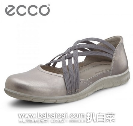 ECCO 爱步 2015新品 女士真皮休闲平底鞋 原价$120,现历史新低$63,到手约¥460,国内¥1199