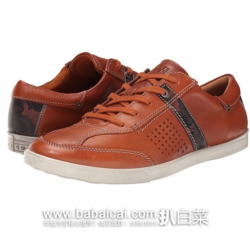 6PM：2015新款 ECCO 爱步 科林系列 轻便休闲男鞋 原价$150，现历史低价$60，到手￥465，国内￥1798