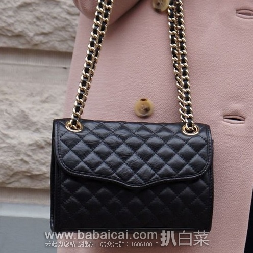 Rebecca Minkoff 瑞贝卡·明可弗 女士 Mini小香风格款菱格纹小挎包原价$195，现秒杀价$129