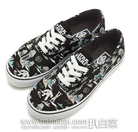 6pm：Vans 万斯 星球大战系列儿童款潮鞋 特价$14.99，公码9折码$13.49