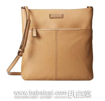 6PM：Calvin Klein 女士 真皮荔枝纹单肩斜挎包  原价$148，现3.8折售价$55.99