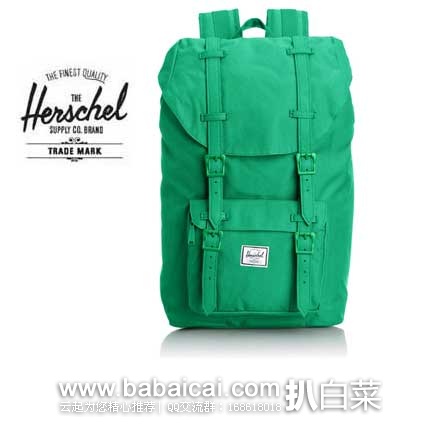 Herschel Supply Co. 中号双肩休闲背包 (原价$99.99，现售价$66.25)，公码7折后实付$46.37，新低