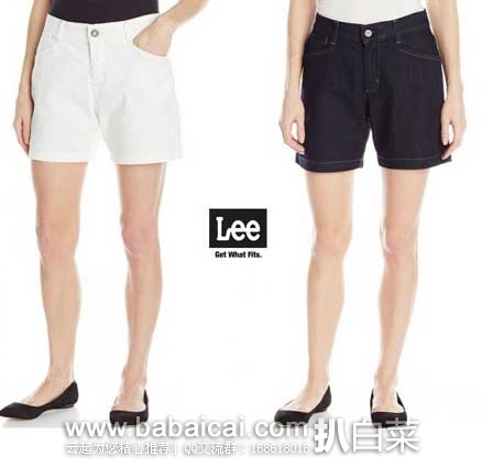 Lee 李牌 女士 纯棉休闲短裤  原价$54，现3.7折售价$19.99