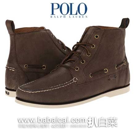 Polo Ralph Lauren拉夫劳伦 Barrot Oxford 男士真皮短靴 原价$125.00，现2.5折售价$31.25起