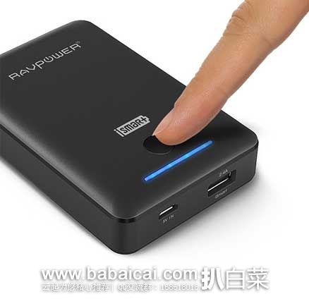 RAVPower 美国睿能宝 7800mAh Portable Charger 便携充电宝  原价$99.99，现售价$11.99，史低！