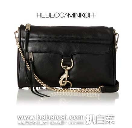 Rebecca Minkoff 瑞贝卡·明可弗 女士 经典热门款MAC大号单肩包 $128.97