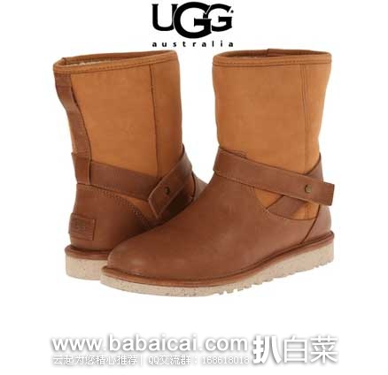 6PM：UGG Anali 女款 真皮中筒 雪地靴 原价$170，现5折售价$85
