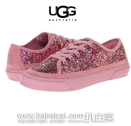 6PM：UGG 女款  Bling Bling亮片系带休闲鞋 原价$69.95，现4折售价$27.99