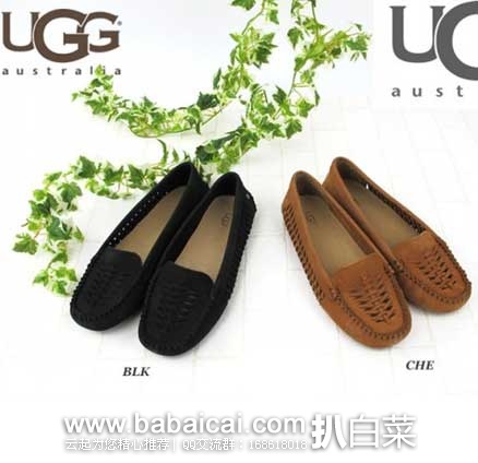6PM：UGG 女款  经典款羊毛内衬保暖平底鞋 原价$130，现3.8折售价$49.99