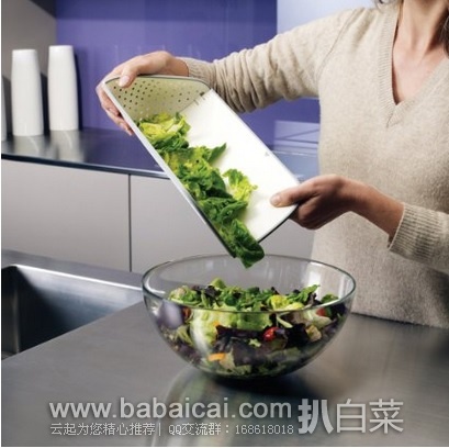 Joseph Joseph 可折叠带滤网变形砧板菜板现$14.99,到手¥120