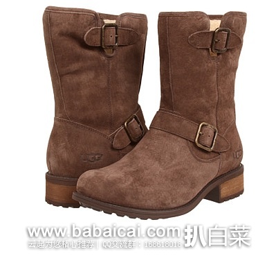 6pm：UGG australia Chaney 女士皮毛一体羊毛短靴 原价$200，现$89.99，到手￥675