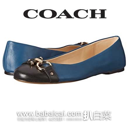 6PM：COACH Alice 蔻驰 女式 真皮轻量级单鞋  原价$145，现3.7折售价$53.99
