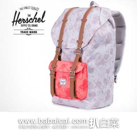 Herschel Supply Co. 中号 可放置13寸笔记本电脑款 双肩背包  原价$89.99，现6.6折售价$59.98