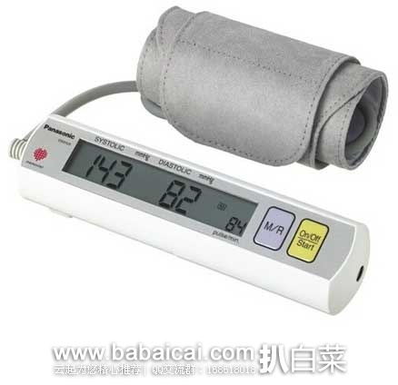 Panasonic  松下 EW3109W 电子血压计 原价$74.33，现金盒特价4折售价$29.99